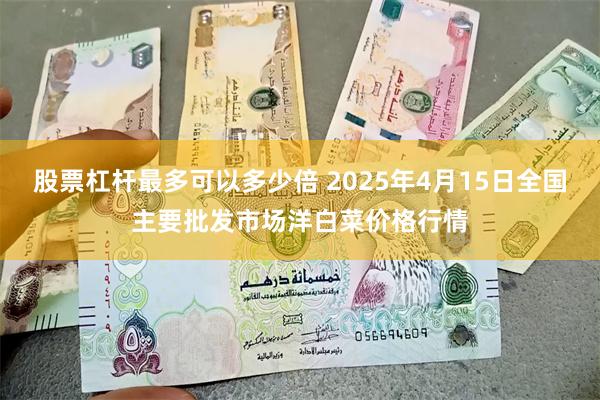 股票杠杆最多可以多少倍 2025年4月15日全国主要批发市场洋白菜价格行情