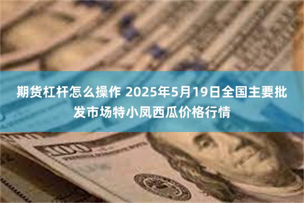 期货杠杆怎么操作 2025年5月19日全国主要批发市场特小凤西瓜价格行情