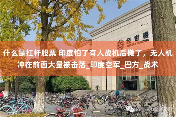 什么是扛杆股票 印度怕了有人战机后撤了，无人机冲在前面大量被击落_印度空军_巴方_战术